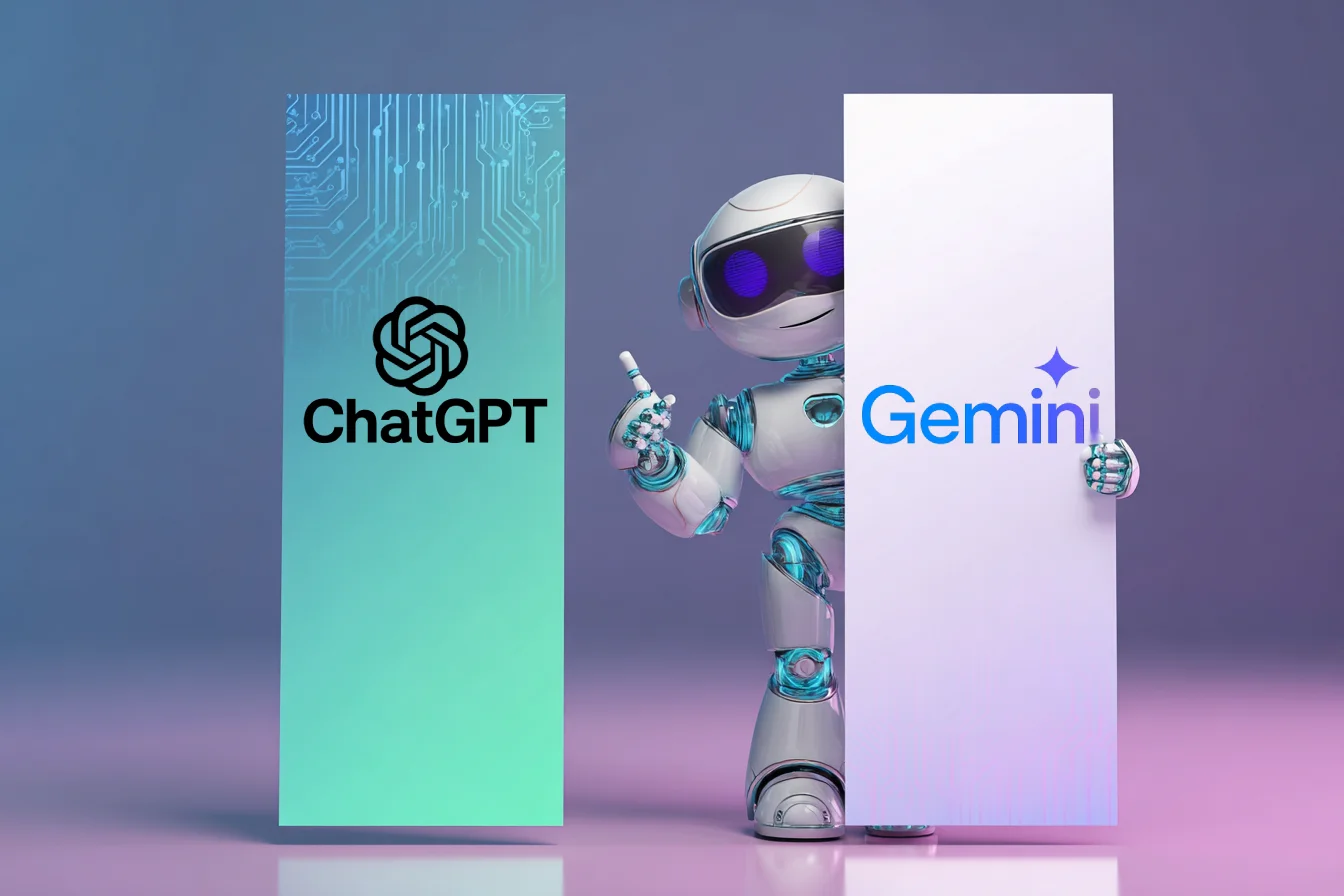 Gemini vs ChatGPT – ბრძოლა გიგანტებს შორის 2025 წელს