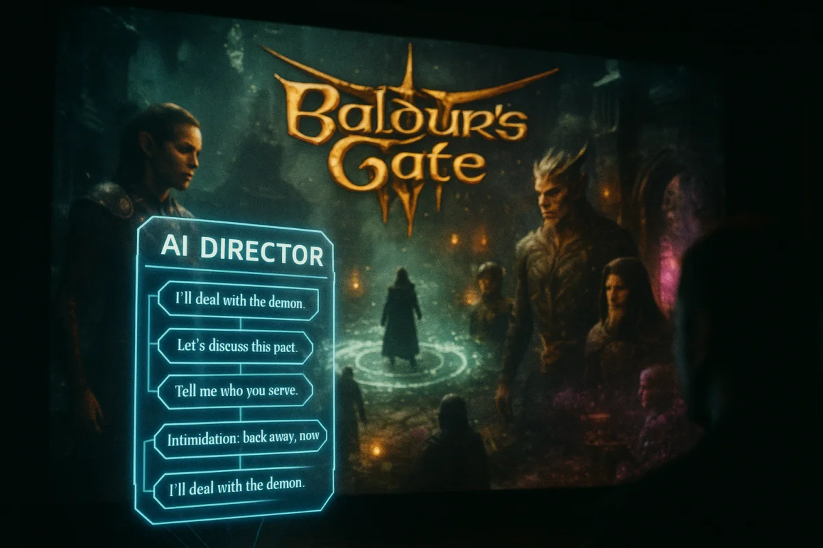 במאים בינה מלאכותית במשחקים — איך Baldur’s Gate 3 משנה את חוקי הסיפור האוטומטי