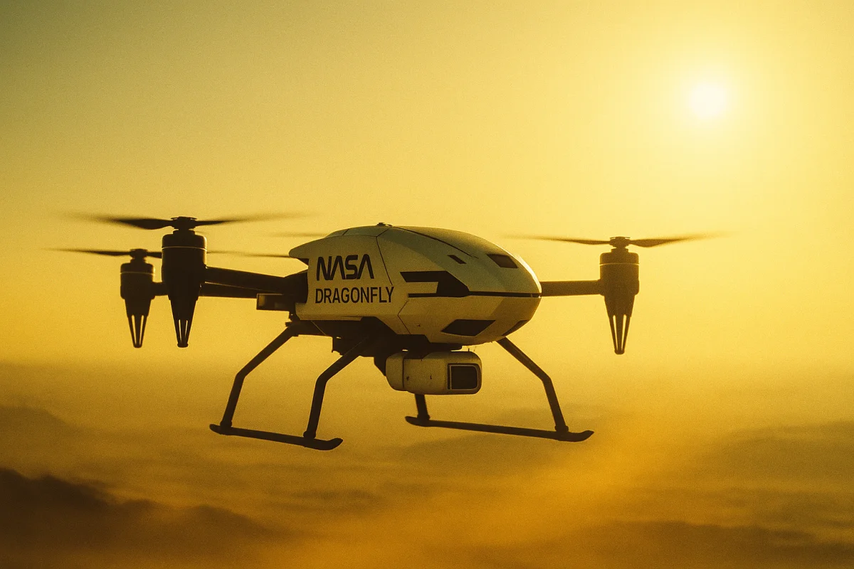 Mission Dragonfly de la NASA sur Titan : mini-drones au-dessus d’un océan extraterrestre