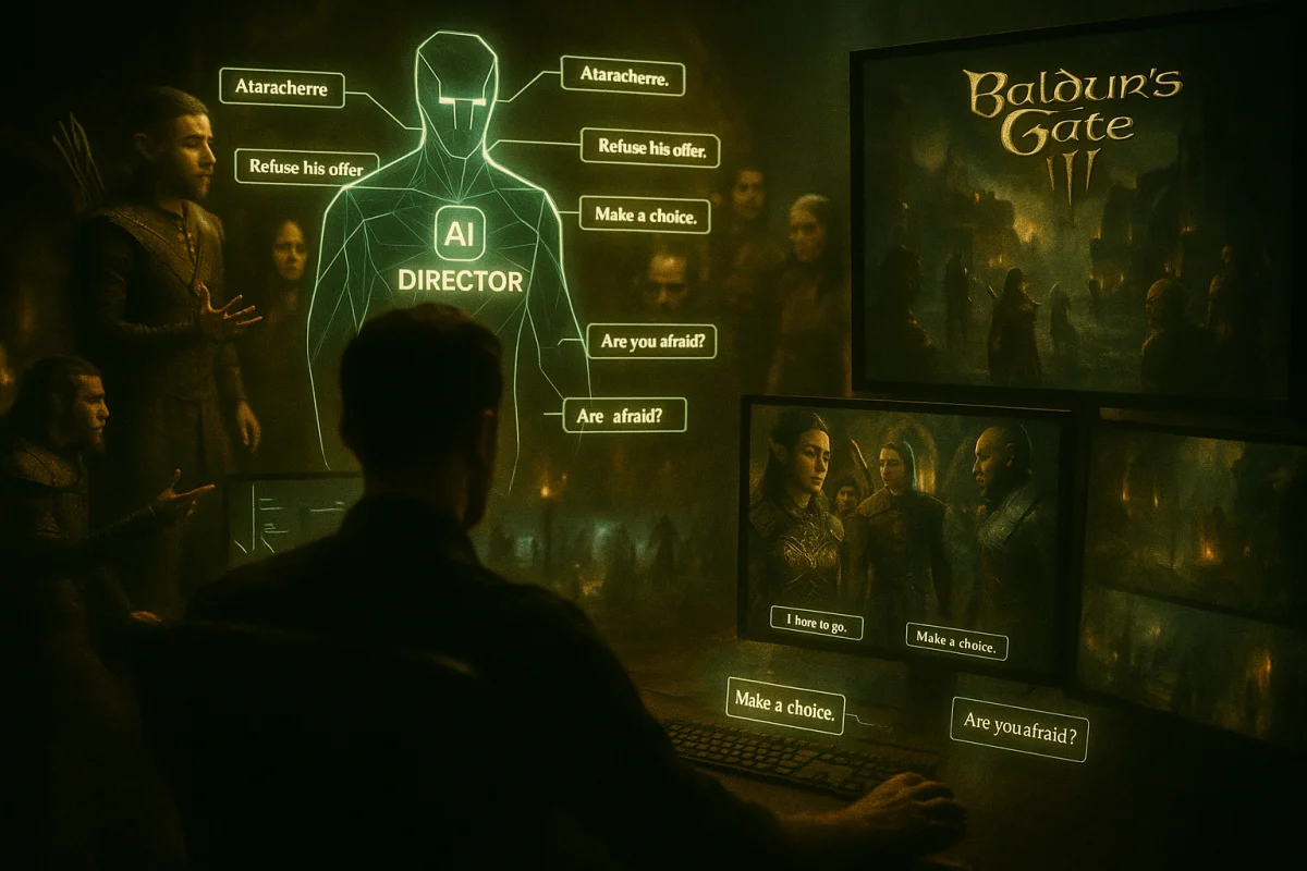 AI Directors en Videojuegos — Cómo Baldur’s Gate 3 Reinventa la Narrativa Automatizada