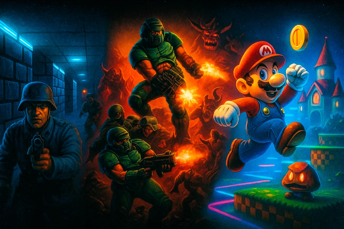 პირველი 3D თამაშები: Wolfenstein 3D, DOOM და Super Mario • ვიდეოთამაშების რევოლუცია