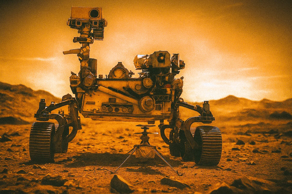 Perseverance Rover and Ingenuity Helicopter on Mars – Exploring the Red Planet