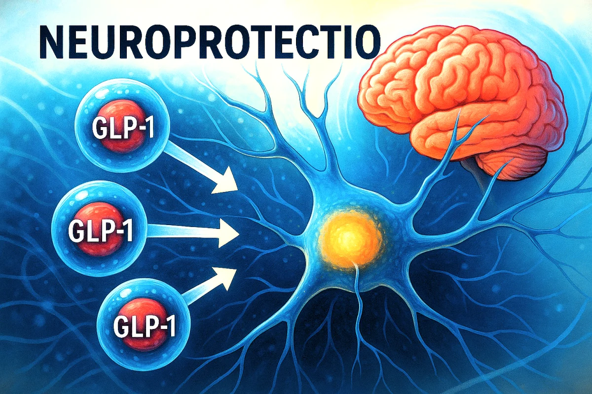 GLP-1 და ნეიროპროტექცია: ინოვაციური კვლევები ნეიროდეგენერაციული დაავადებების წინააღმდეგ • ილუსტრაცია Sora