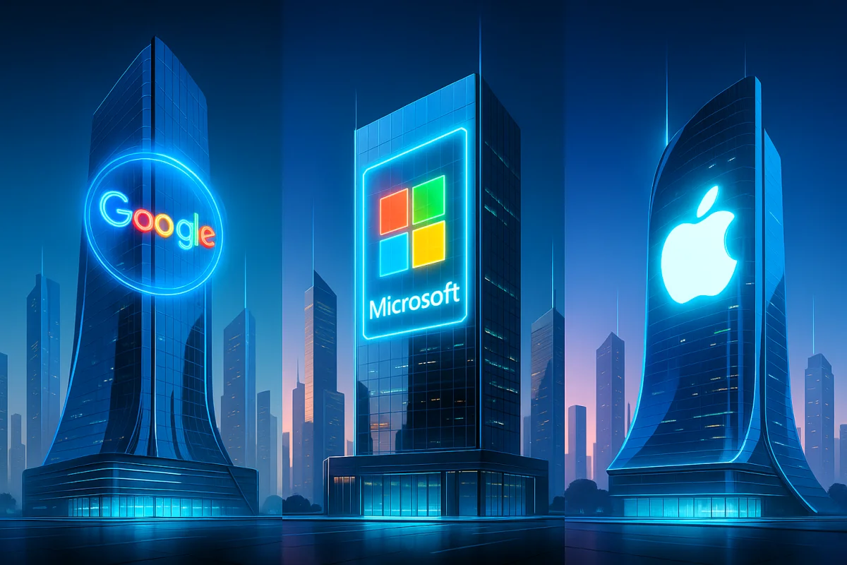 ტექნოლოგიური გიგანტები: Google, Microsoft და Apple 2025-ში
