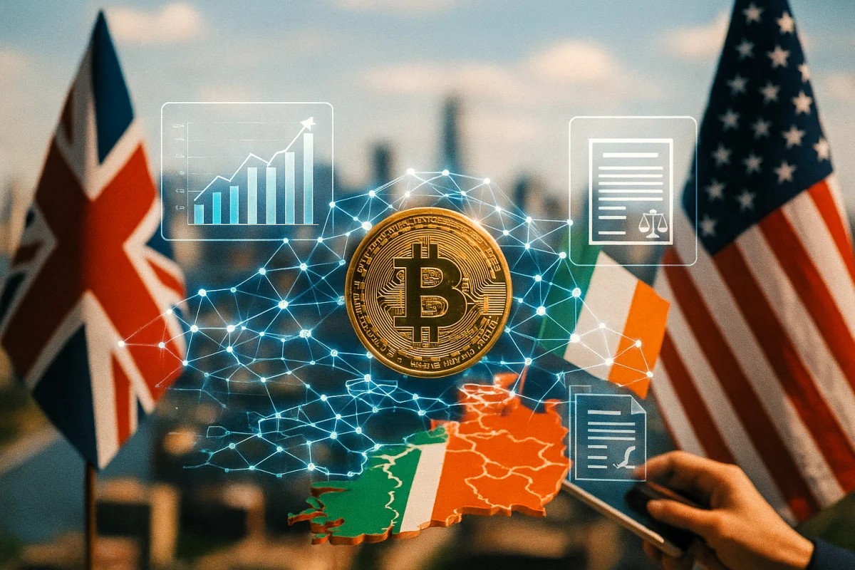 Project Crypto: Ireland, U.S., and U.K. Driving Global Standards in Bitcoin and Crypto Regulation — Illustration Sora