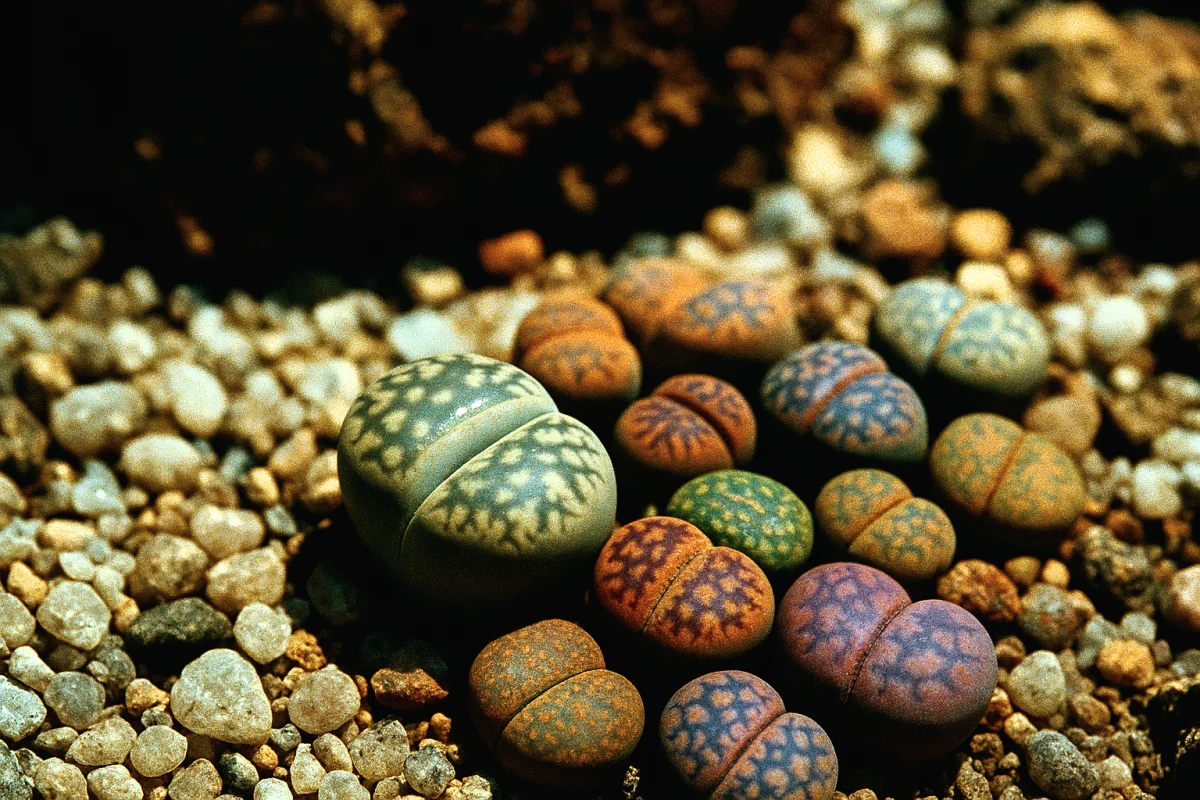 ლითოფსი (Lithops), უცნაური მცენარე, რომელიც ქვებს ჰგავს და იზრდება სამხრეთ აფრიკის უდაბნოში