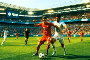 EA SPORTS FC 26 Champions League gameplay — Illustration Sora