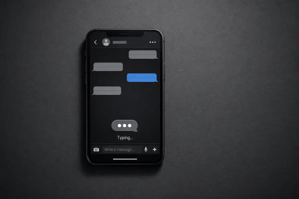 Typing Indicator Pause in Modern Chat Interface