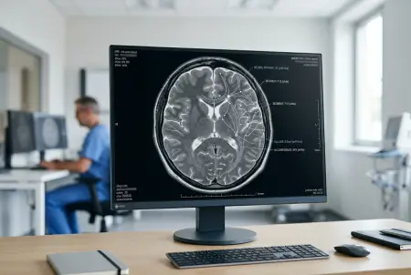 ხელოვნური ინტელექტის მიერ MRI სკანირების ავტომატური ანალიზი და პათოლოგიური პატერნების იდენტიფიცირება კომპიუტერული ხედვის საშუალებით.